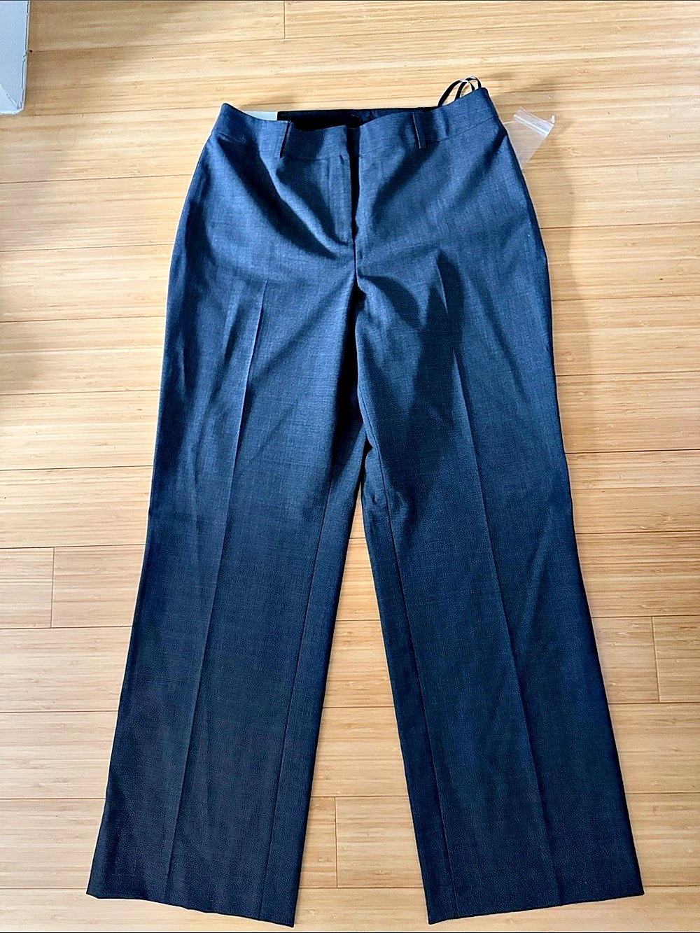 Jones New York Collection Platinum Wide Leg Trousers in Dark Gray Size 4